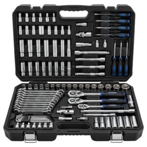 Commercial Grade Mechanics Tool Kit (210-Piece)