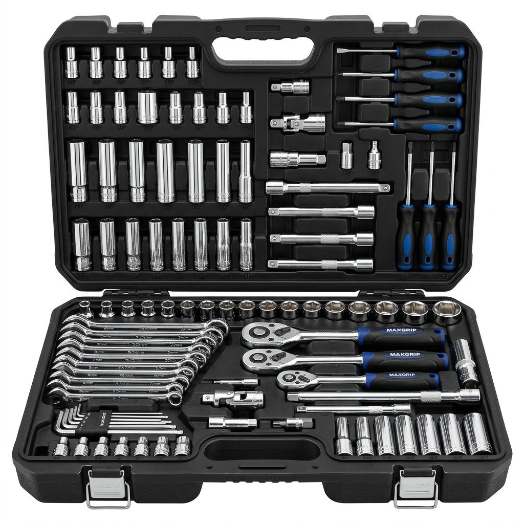 Commercial Grade Mechanics Tool Kit (210-Piece)